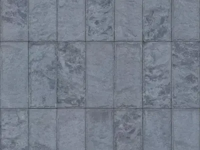  Dark Slate Brick Tile PBR Texture Texture