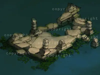 Model - Kashayana Buddha Forest Water Cloister 3D model