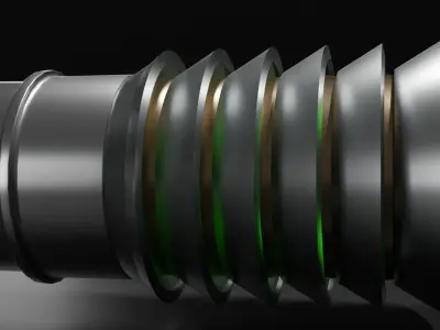 Cin Drallig Lightsaber - 3D Print Model 3D print model