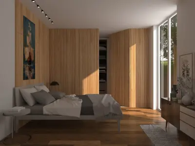 Small Bedroom Design 3D model