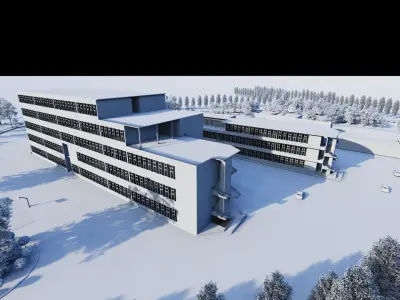 School-University -High School 3D model