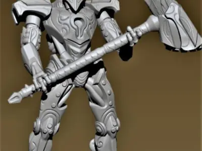 Guardian humanoid robot 3D print model