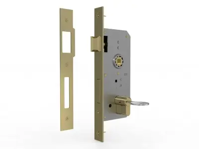 Door Lock with Cylinder  3D model