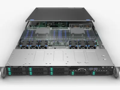  Server Chassis 1U with Board 