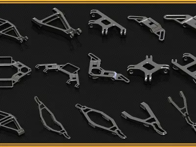 Sci-Fi Hard Surface Alpha KITBASH 300 DETAILS 3D model