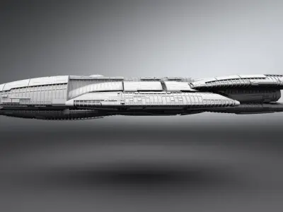 Battlestar Galactica modern Scale model 3D print model