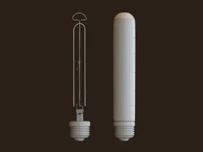 T9 Vintage Edison Bulb Low-poly 3D model
