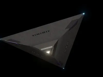 Triangle UFO -concept 2- 3D model