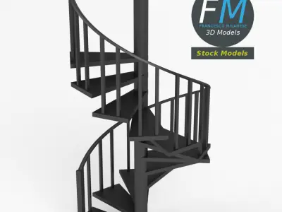 Spiral staircase 3D model