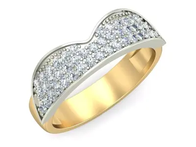 Women Wedding Engagement Band Ring 3D print model purchase