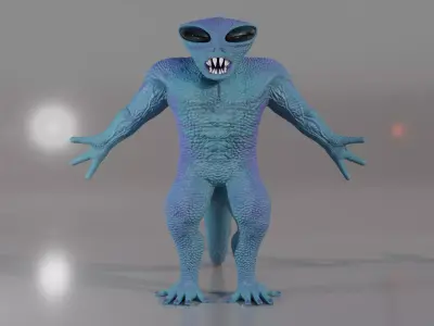 Alien Soldier Version 2 3D model