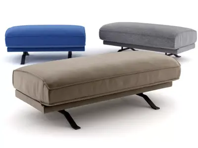 Slab Pouf 3D model