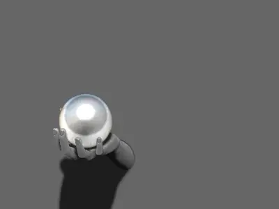 Modern Creative Hand Hold Ball Wall lamp 3D print model