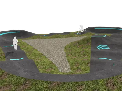Pump track 03 3D model