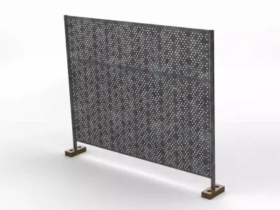 Temporary fencing 3D model