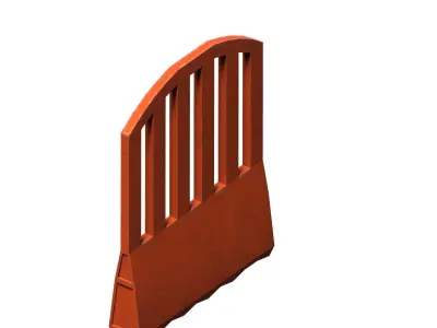 PLASTIC ROAD SAFETY BARRICADES Low-poly 3D model