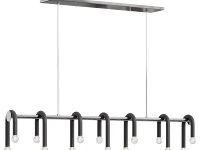 Whit Linear Pendant by Lightology 3D model