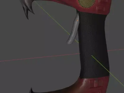 Sci Fi Electricity Gun Low-poly 3D model