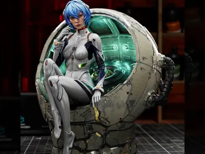 Rei Ayanami 3D print model