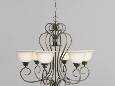 Colonial Chandelier 3D model