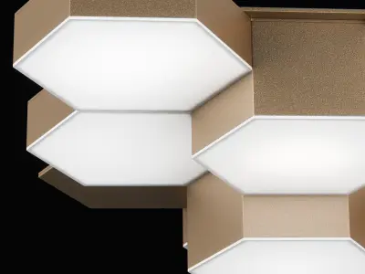 75012x Favo Lightstar Ceiling Lamp 3D model