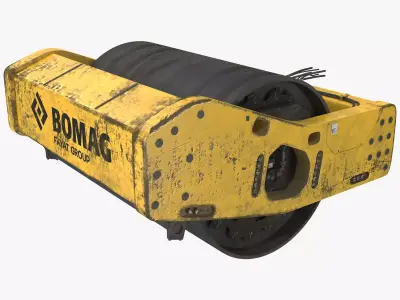 BOMAG Single Drum Compactor 3D model