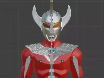 Ultraman Taro Stylized 3D Model 3D model