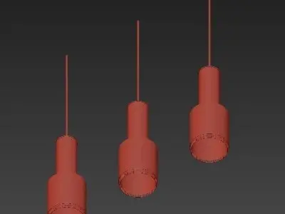 Jacksons Three Ceiling Lamps 3D model purchase