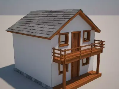 House  Cartoon 10 3D model