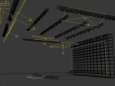 Stage party concert fashion catwalk T station  19 3D model