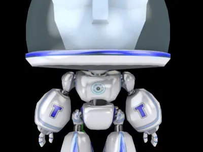 Character Dice AXT  Low-poly 3D model