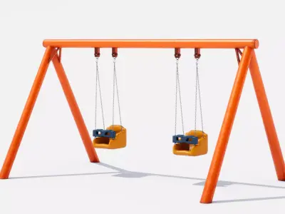 swing Low-poly 3D model
