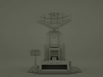 Army Radar Portable  V1 Low-poly 3D model