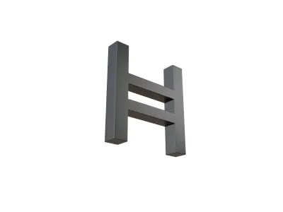 Hedera Coin v2 002 Low-poly 3D model