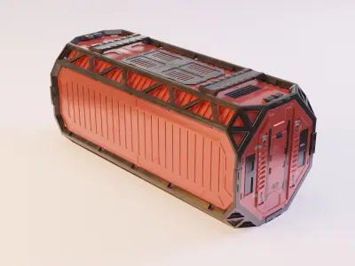 SciFi Container 3D model