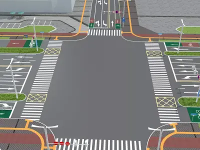 Road Street Collection  3D model purchase