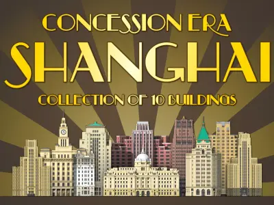 Concession Era Shanghai 3D print model
