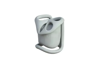 SciFi Shape Object Low Poly Low-poly 3D model 33