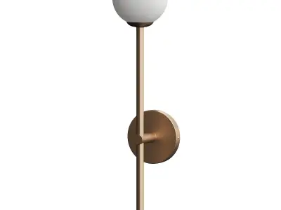  Chelso - aged brass and opal wall light 3D model
