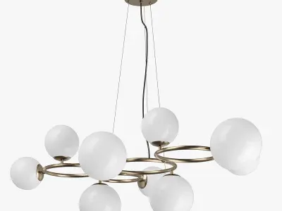 81509x Globo Lightstar Chandelier 3D model