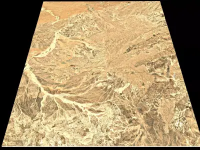 NEOM city topography Saudi Arabia - tile n30 e34 3D model