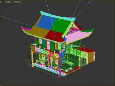 Ancient buildings Chinese ancient architecture 3D model order