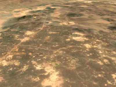 Mecca and the Red Sea coast of Saudi Arabia - tile n23 e40 3D model