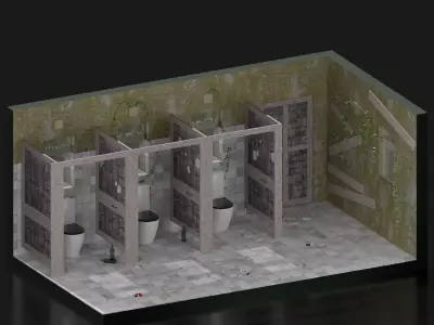 Toilet form SEX education Free 3D model