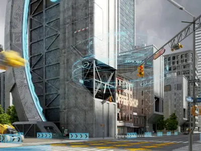  Sci Fi Metropolis City 