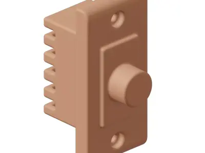 Plastic Electrical Fan Regulator Toy 3D model