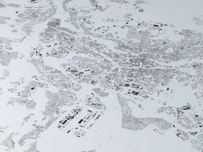 Nuremberg Streets and Buildings 3D model