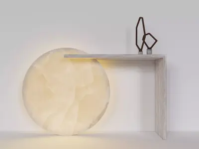 Modern Console Marble Low-poly 3D model