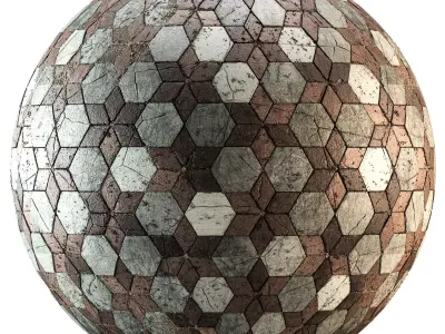 Stylized Concrete Floor Tile Texture