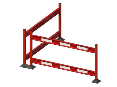 28 - Traffic Barriers and road safety products 3D Model Pack